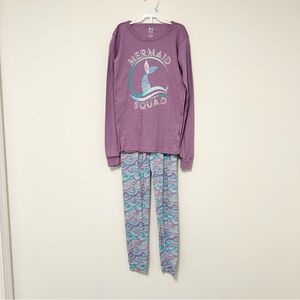 NWT The Children's Place Mermaid Squad Long Sleeve Pajama Set Girls' Size 12 NEW